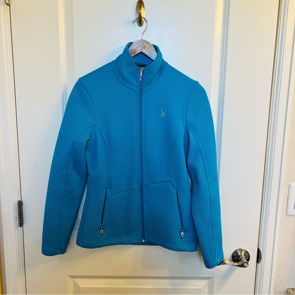 Spider Women's Teal Full-Zip Ski Jacket